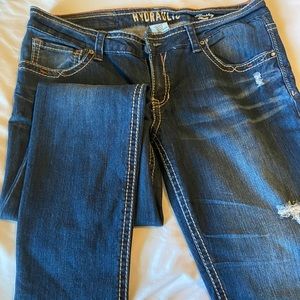 Cute low rise denim jeans